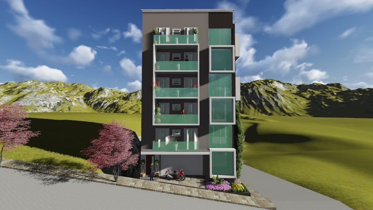 Edfício residêncail contemporâneo - Borda da Mata MG 3