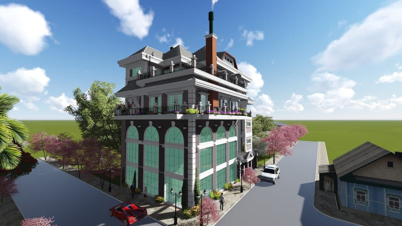 Edifício classico Nordico. - Borda da Mata MG.